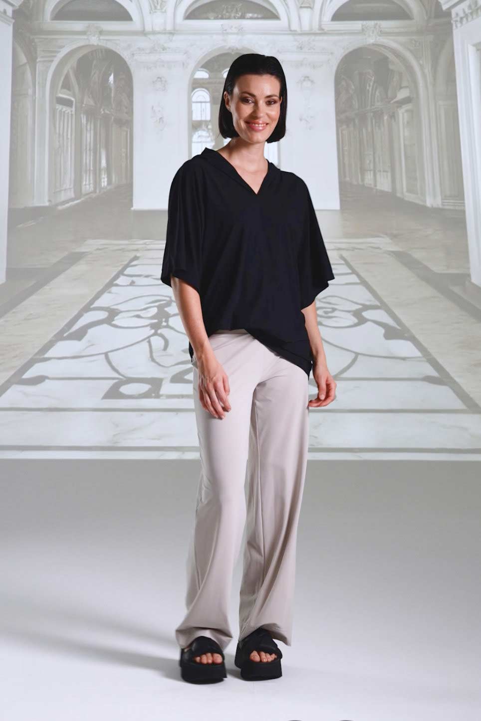 Pants 1017 sabbia white navy black Shirt 26023 sabbia white navy black