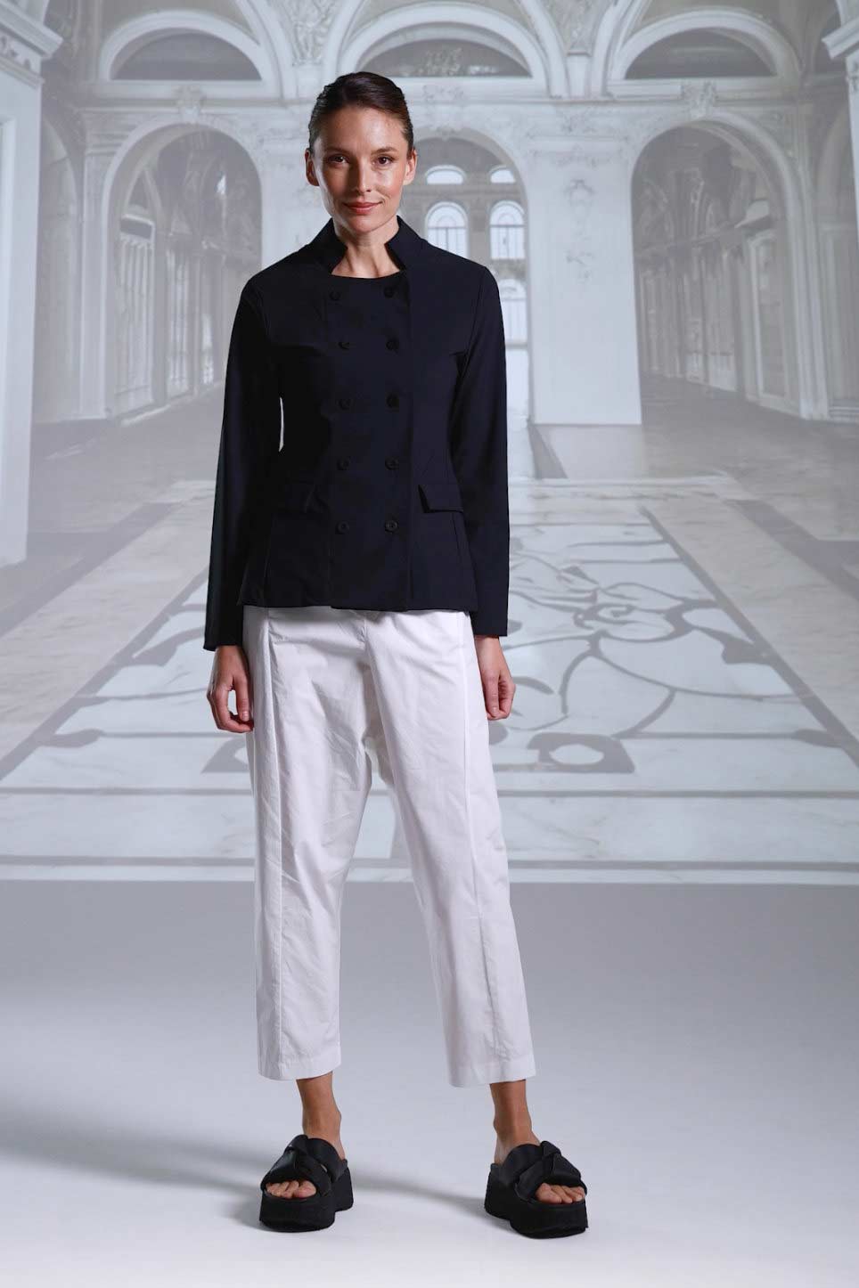 Pants 26153 white black kurkuma bz 26024 sabbia navy black