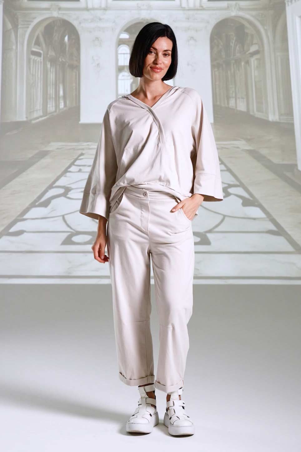 Pants 26215 stone Shirt 26214 stone