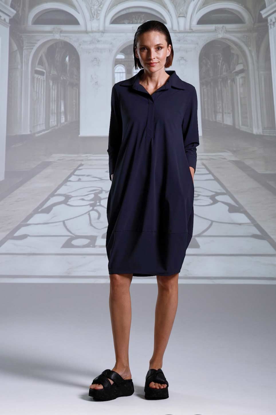 Dress 26067 sabbia navy black