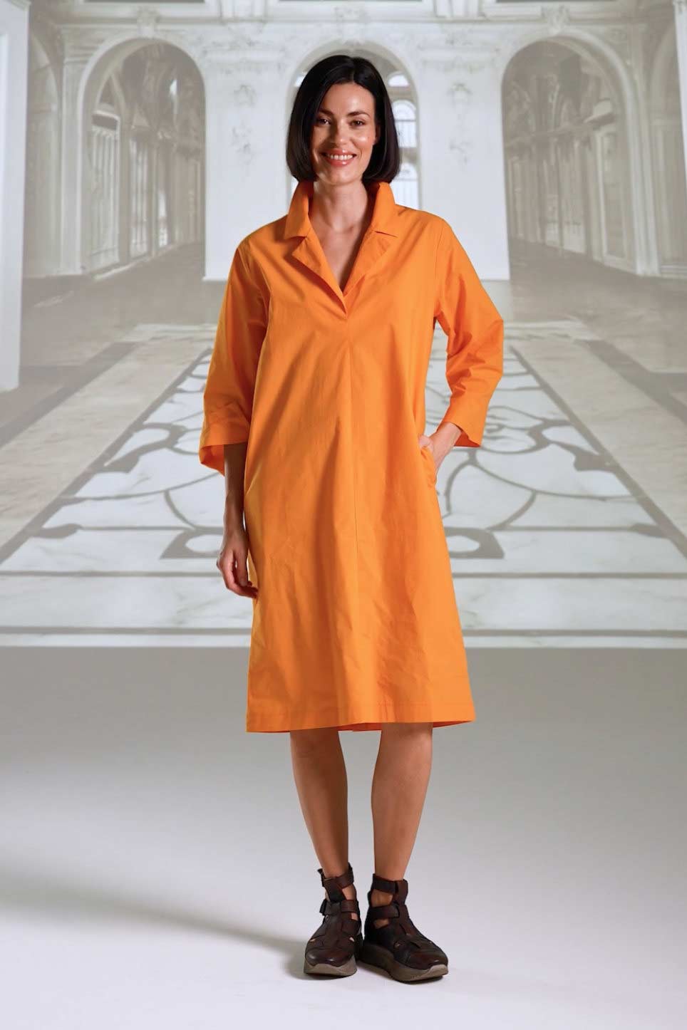 Dress 26150 kurkuma black