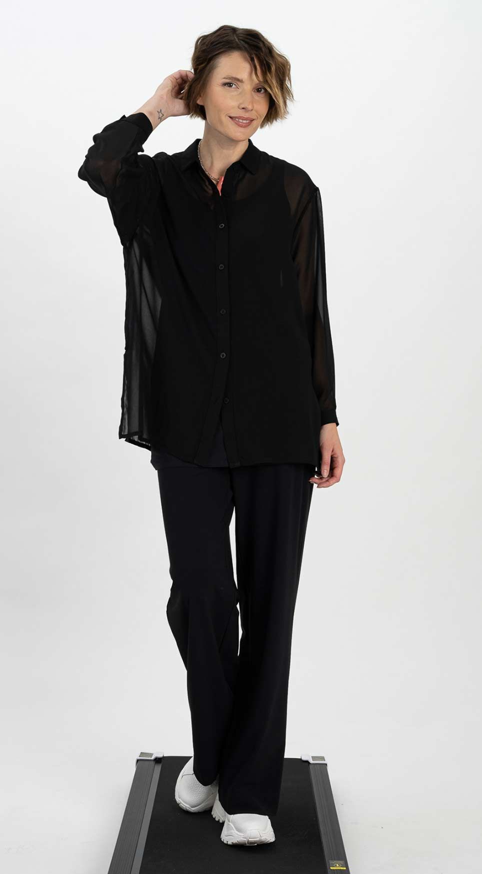 Shirt 25138 black Pants 25016 beige black