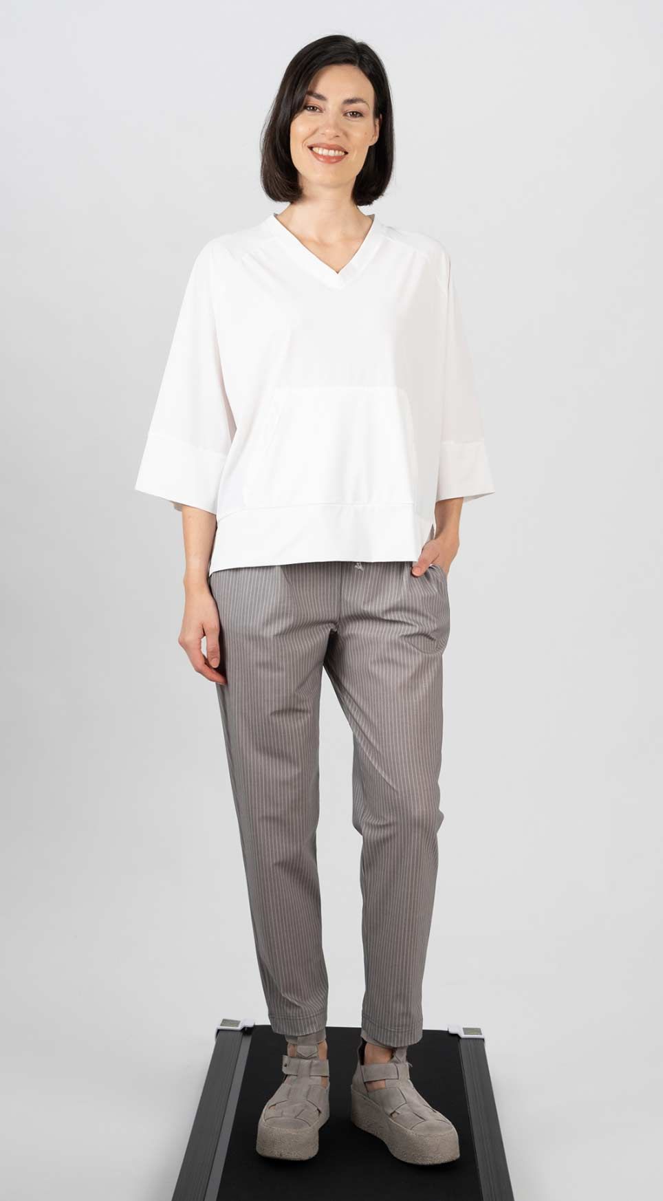 Shirt 25050 light grey navy black white